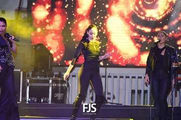 Concierto de la cantante grancanario Cristina Ramos en la plaza de San Juan/Francisco Javier Santana./Francisco Javier Santana.